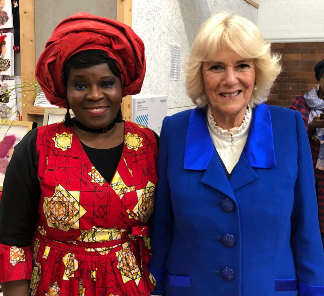 Camilla, The Duchess of Cornwall presented with one our cards